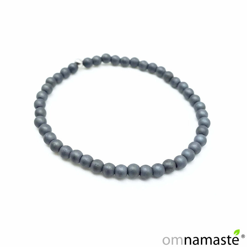 Pulsera Hematite Mate Bola 4mm